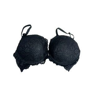 Smart & Sexy Women's Signature Lace Push Up Style SA276 Bra Size 34C Black Lace